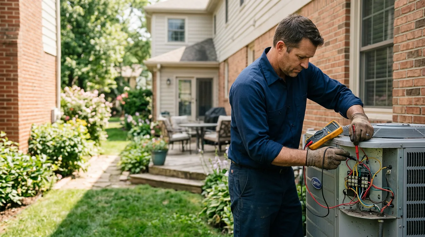 HVAC technician working near Center Ridge, AR